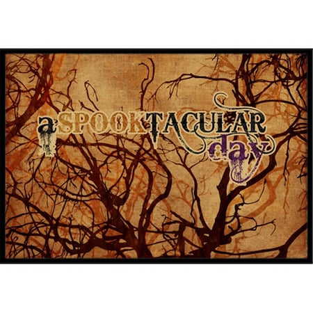 Carolines Treasures A Spook Tacular Day Halloween Indoor Or Outdoor Doormat- 24 x 36 in. SB3016JMAT